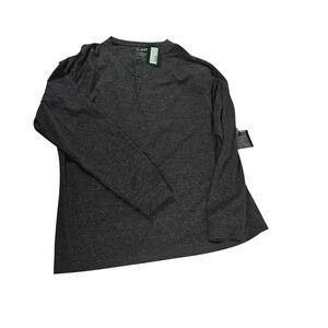 01.Algo Brandon Performance Henley Shirt Dark Grey XL MK10002 Long Sleeve